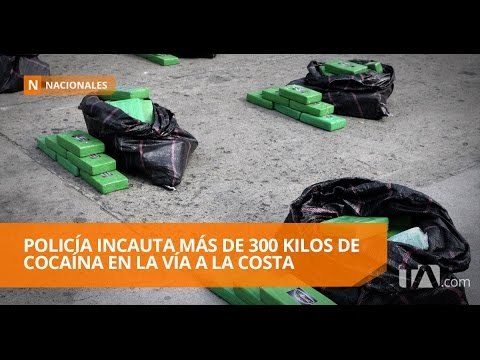 Incautan 300 kilos de cocaína en Vía a la Costa - Teleamazonas