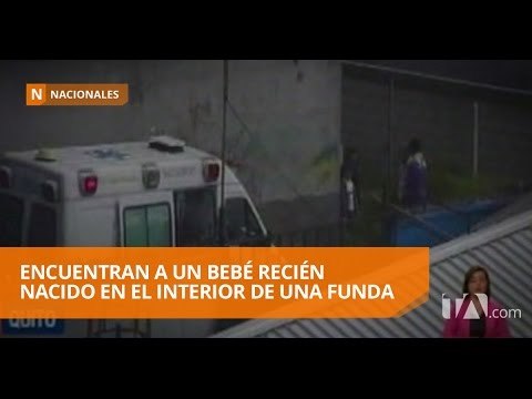 Encuentran a un bebé recién nacido en el interior de una funda