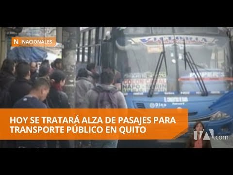Hoy se trata el alza de pasajes para transporte público en Quito