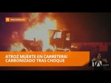 Guayaquil: persona muere carbonizada en violento choque - Teleamazonas