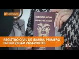 Primera entrega de pasaportes otorgados por el Registro Civil - Teleamazonas