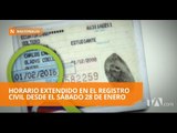 El Registro Civil atenderá en horario extendido por elecciones - Teleamazonas