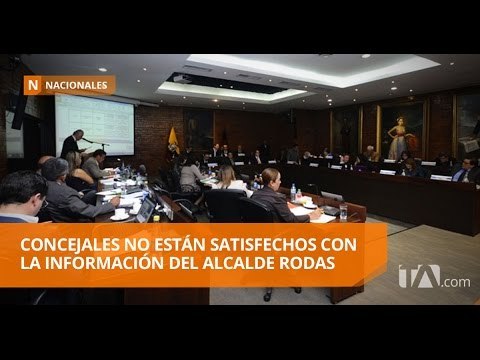 Concejales no están satisfechos con la información del alcalde Rodas