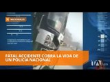 Policía muere tras ser impactado por bus de pasajeros - Teleamazonas