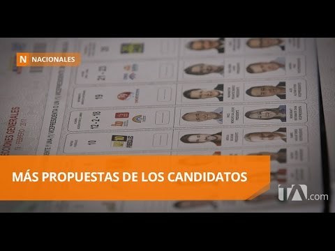 Candidatos a la Presidencia siguen presentando sus planes de gobierno - Teleamazonas