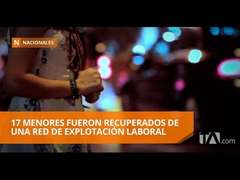 17 menores fueron recuperados de una red de explotación laboral