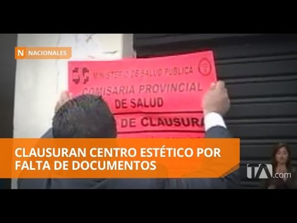 Clausuran centro estético en norte de Quito - Teleamazonas