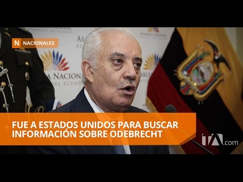 Galo Chiriboga visita EE.UU. por tema Odebrecht - Teleamazonas
