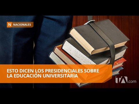Candidatos presidenciales hablan sobre la educación universitaria - Teleamazonas