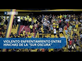 Violento enfrentamiento entre hinchas de la barra "Sur oscura"