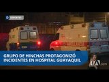 Hospital Guayaquil recibió a siete hinchas heridos en enfrenamientos en Monumental