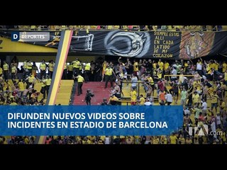 Difunden nuevos videos sobre incidentes en estadio de Barcelona