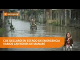 Diez cantones de Manabí afectados por la fuerte estación lluviosa