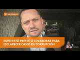 Espín está presto a colaborar para esclarecer casos de corrupción