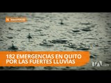 182 emergencias en la capital por las fuertes lluvias