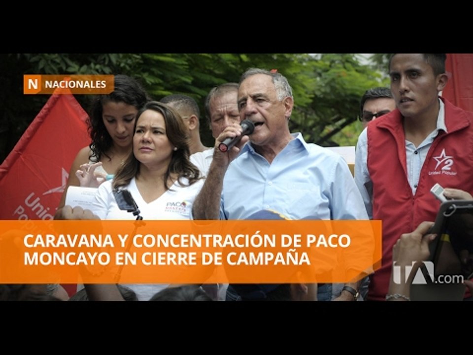 El cierre de campaña de Paco Moncayo en Quito - Teleamazonas