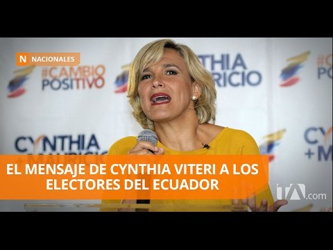 Cynthia Viteri cerrará campaña en Guayaquil - Teleamazonas