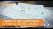 Incidentes y reclamos en exteriores de la Delegación Electoral del Guayas