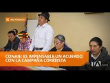 La Conaie no descarta respaldar a Guillermo Lasso - Teleamazonas