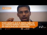 Pozo admite que el resultado de su conteo rápido coincide con el de Participación Ciudadana