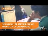 Estudiantes rinden la prueba Ser Bachiller - Teleamazonas