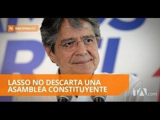 Guillermo Lasso si gana la Presidencia convocaría a una Asamblea Constituyente - Teleamazonas