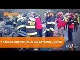 10 muertos en fatal accidente en la vía a Cayambe - Teleamazonas