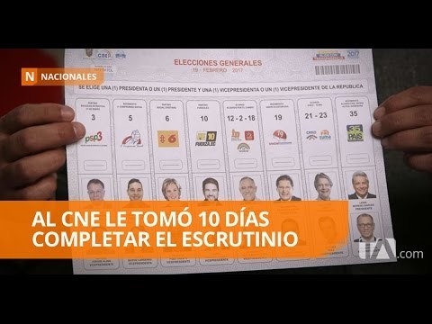Concluyó el escrutinio de las actas en todo el país