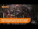 Organizaciones sociales marcharon para conmemorar el Día de la Mujer