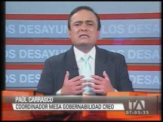 Entrevista a Paúl Carrasco, sobre acuerdos políticos