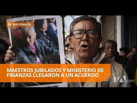 Ministerio de Finanzas establece acuerdo para pago a maestros jubilados - Teleamazonas