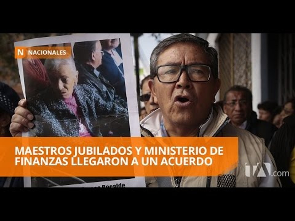 Ministerio de Finanzas establece acuerdo para pago a maestros jubilados - Teleamazonas