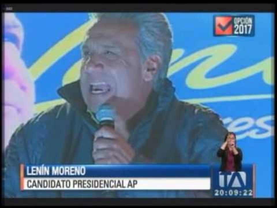 Lenín Moreno visitó la parroquia Calderón - Teleamazonas