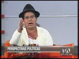 Lourdes Tibán habla de las perspectivas políticas