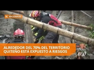 Alrededor del 70% del territorio quiteño está expuesto a riesgos