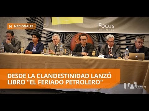 Fernando Villavicencio lanzó su libro El feriado petrolero - Teleamazonas