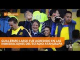 Enfrentamientos y agresiones contra Guillermo Lasso en el Esatio Atahualpa - Teleamazonas