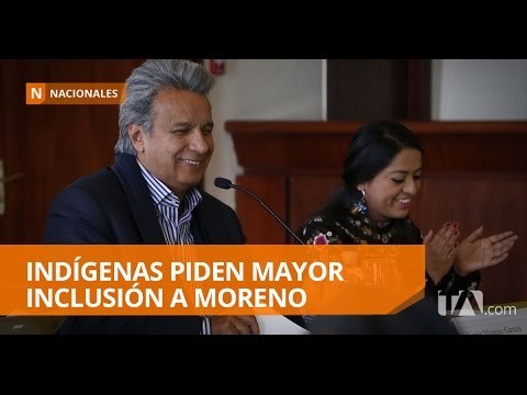 Lenín Moreno se reunió con dirigentes indígenas - Teleamazonas