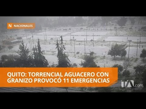 Quito soportó torrencial aguacero y tormenta eléctrica - Teleamazonas