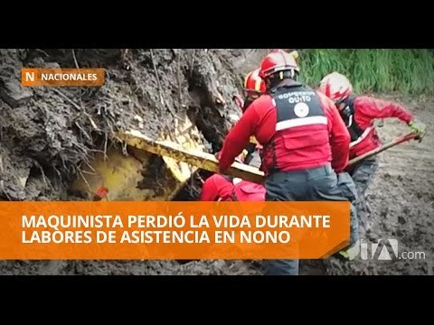 Maquinista muere en deslave en la vía a Nono - Teleamazonas