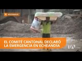 Echeandía: río destruye varias casas y afecta decenas de familias - Teleamazonas