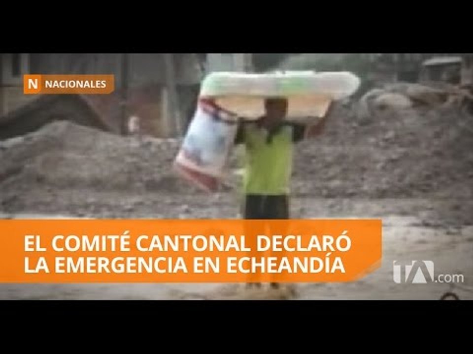 Echeandía: río destruye varias casas y afecta decenas de familias - Teleamazonas