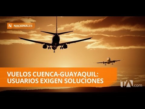 Protestan en aeropuerto de Cuenca por cierre de ruta - Teleamazonas