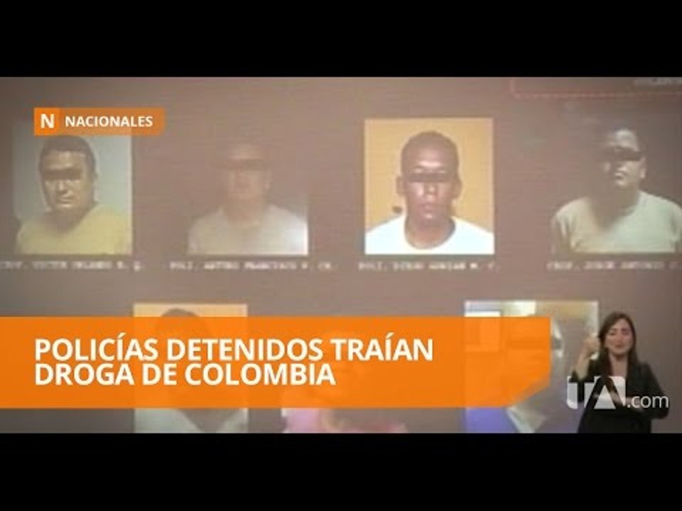 Siete policías eran miembro de una banda de microtráfico - Teleamazonas