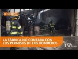 Incendio en fábrica genera daños ambientales y materiales