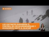 Avalancha en el volcán Cotopaxi arrastró a varios visitantes