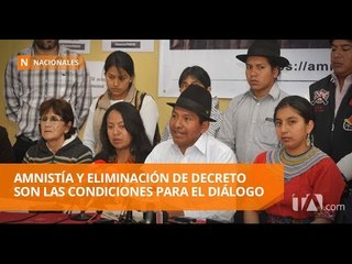 Conaie solicitará la amnistía para 98 personas con procesos judiciales