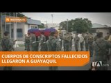 Cuerpos de conscriptos fallecidos fueron recibidos por sus familiares - Teleamazonas