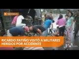 Ministro de Defensa visitó a heridos en accidente - Teleamazonas