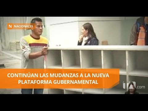 A días de la apertura siguen las mudanzas a la Plataforma Gubernamental - Teleamazonas